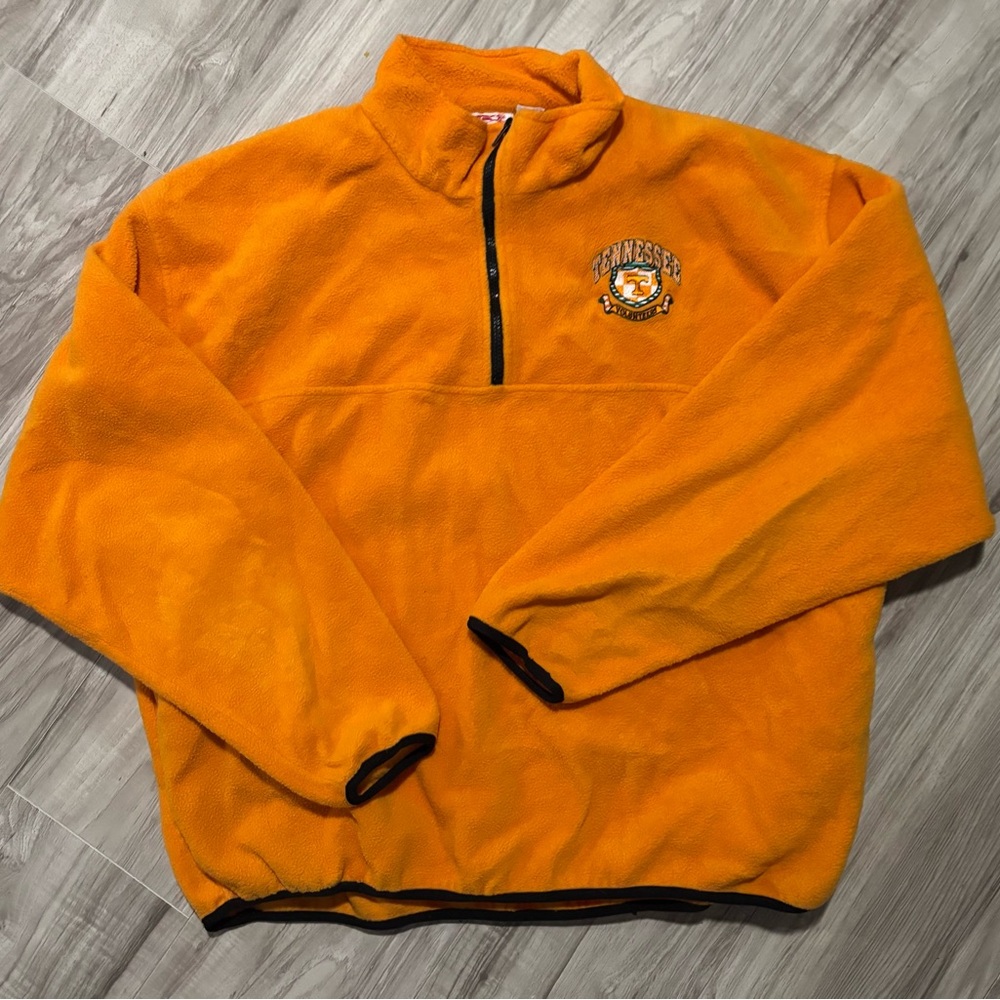 Vintage Tennessee Orange Fleece Pullover Jacket
